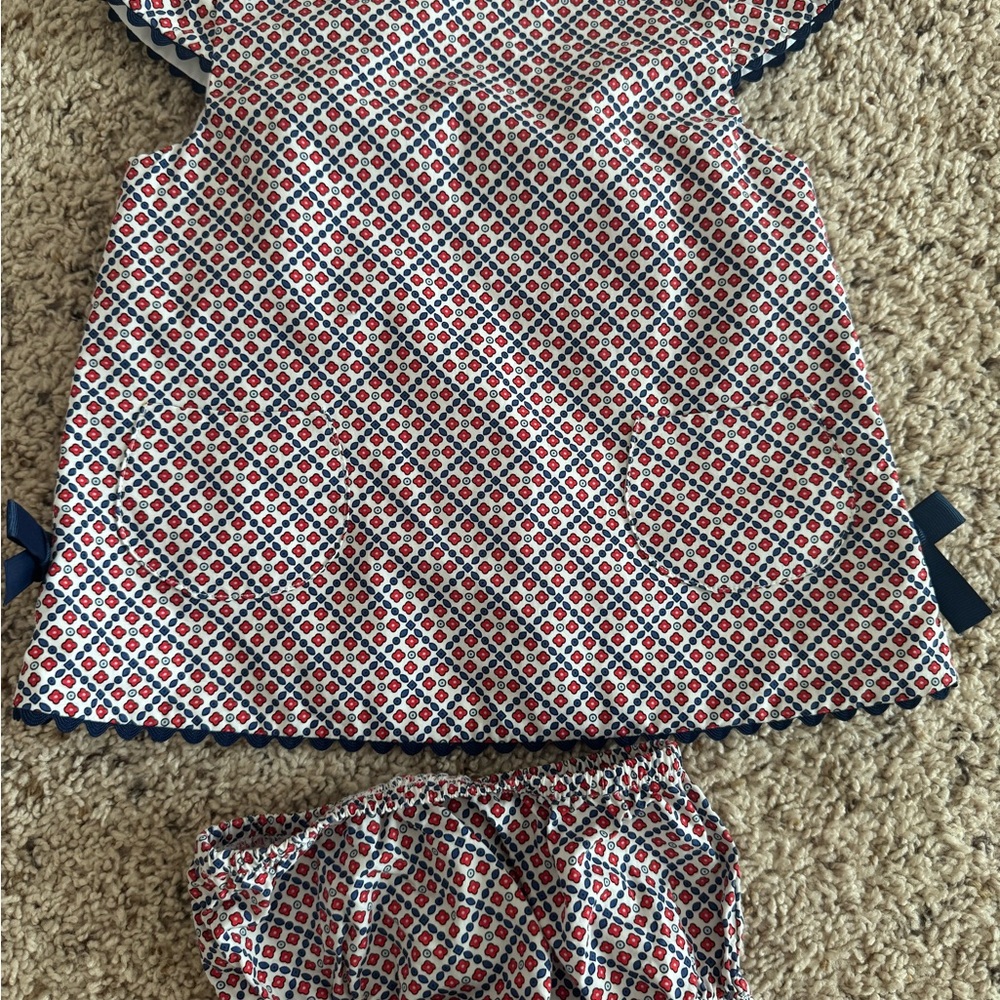 bella bliss Red and Blue Kids Matching Set